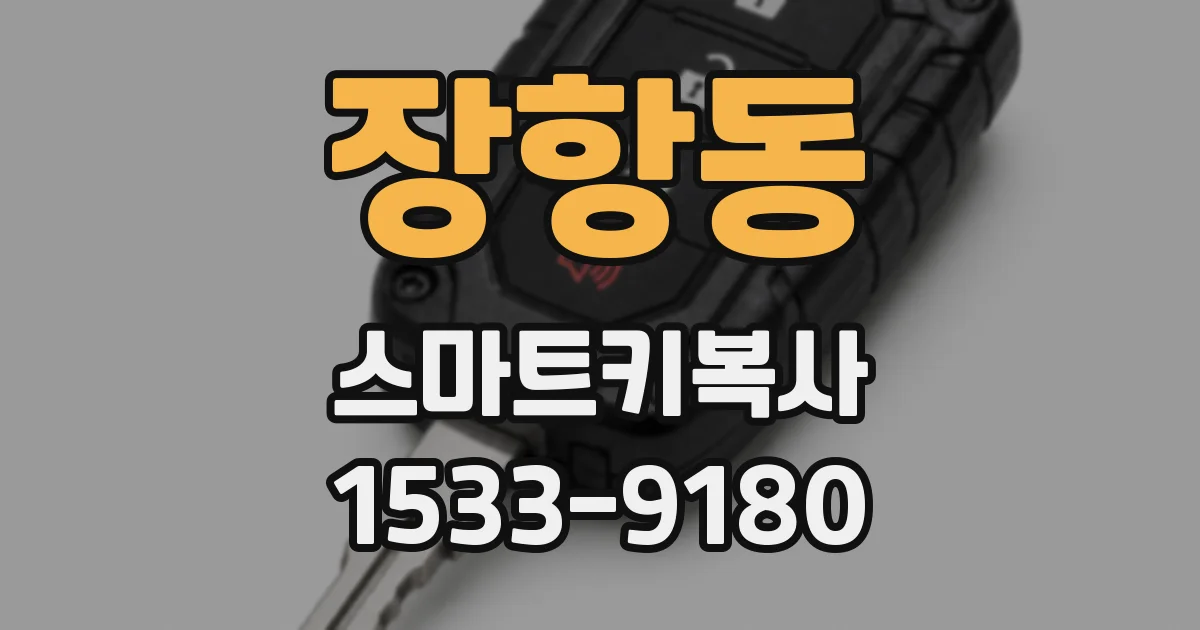 장항동 스마트키복사