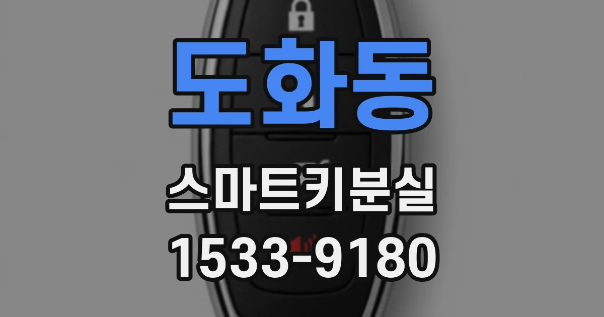 도화동 스마트키분실