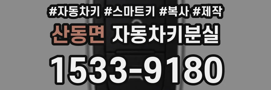 산동면 자동차키분실