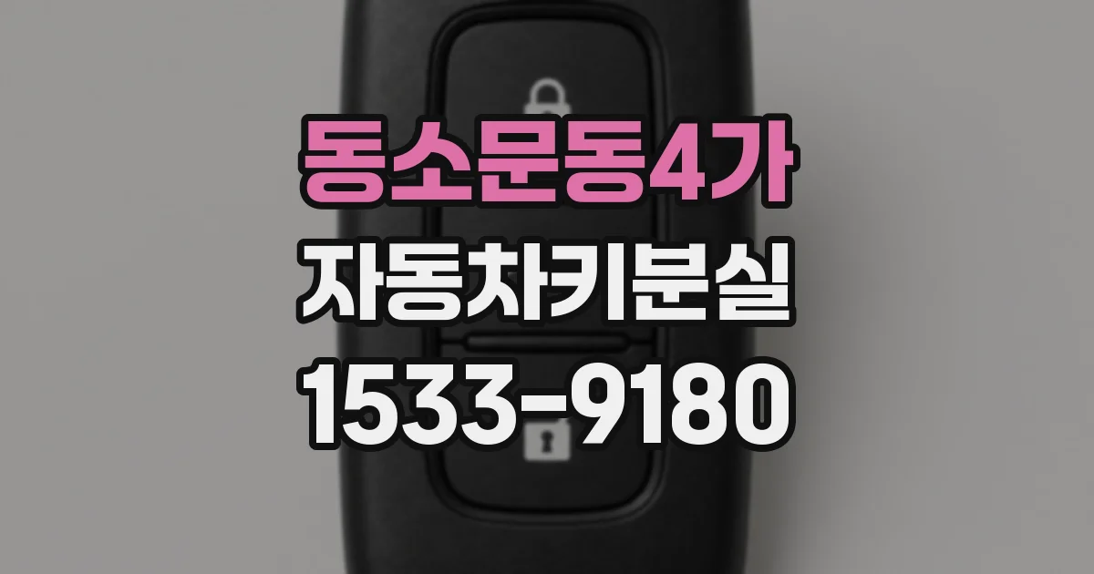 동소문동4가 자동차키분실