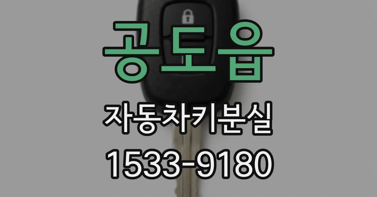 공도읍 자동차키분실