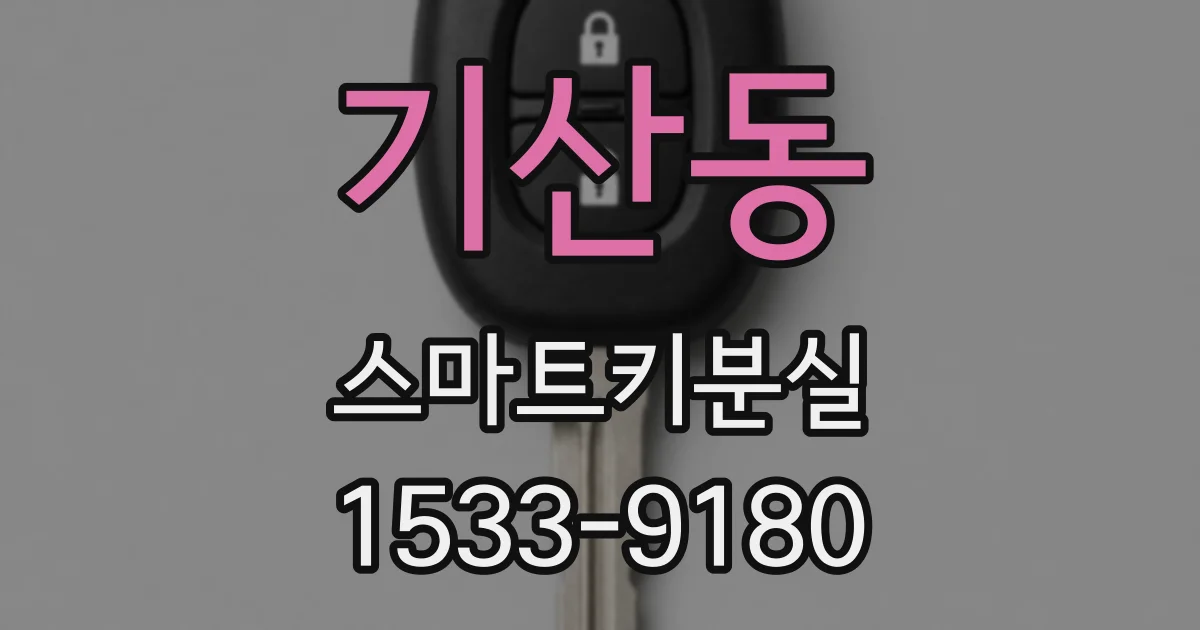 기산동 스마트키분실
