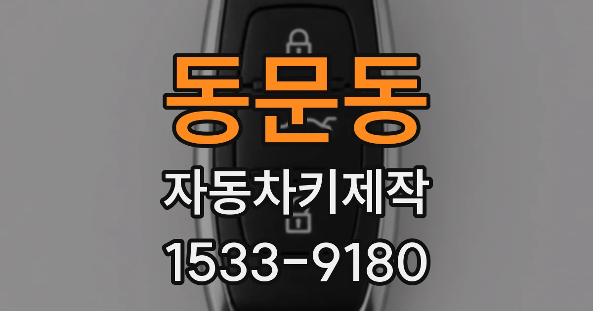 동문동 자동차키제작