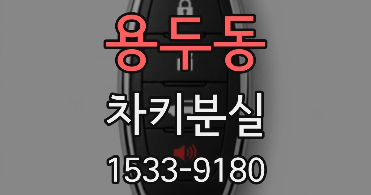 용두동 차키분실