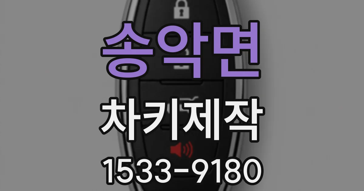 송악면 차키제작