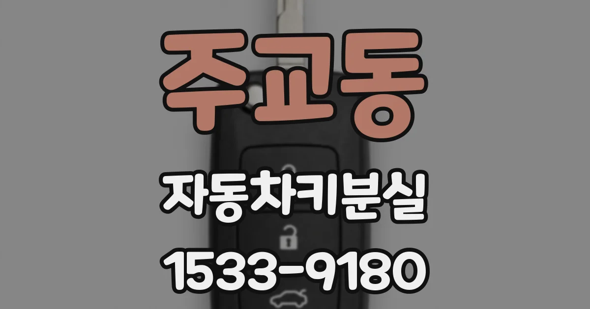 주교동 자동차키분실