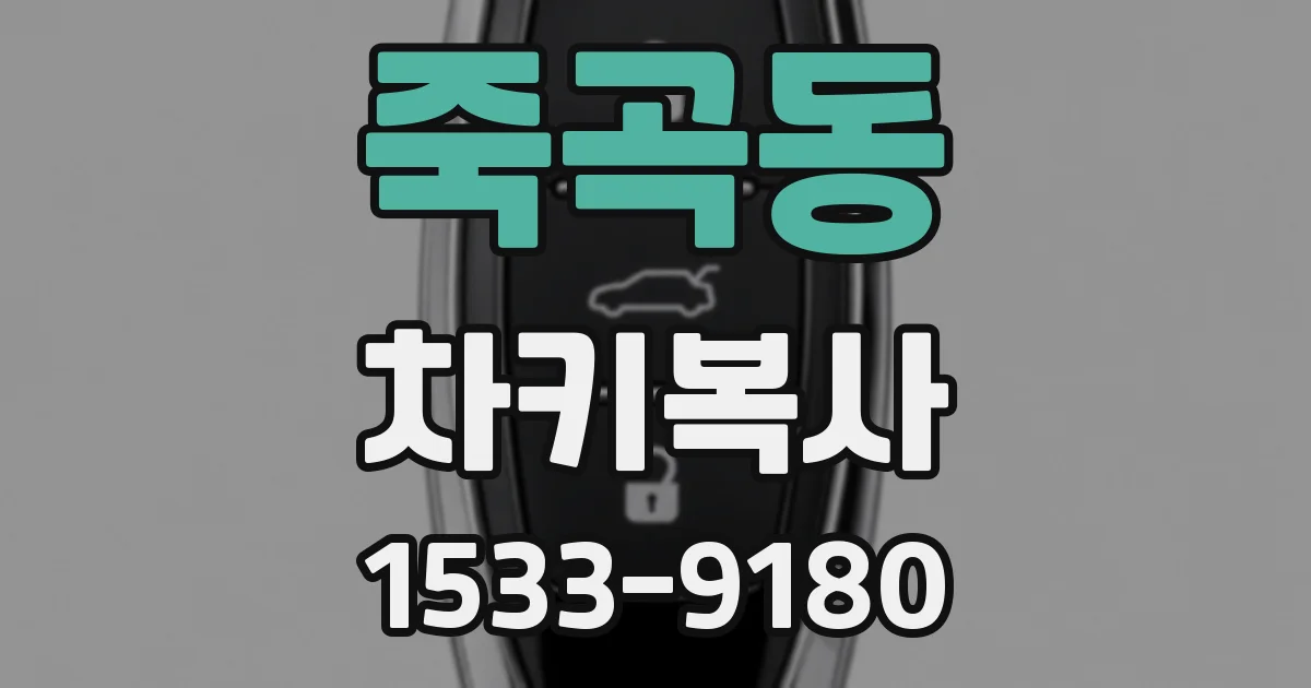 죽곡동 차키복사