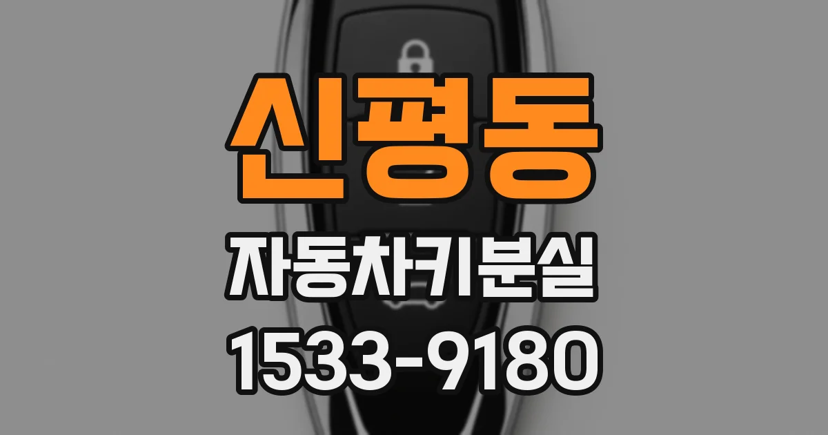 신평동 자동차키분실