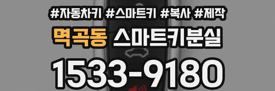 멱곡동 스마트키분실
