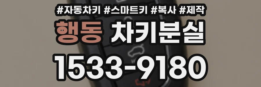 행동 차키분실