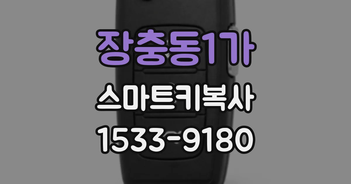 장충동1가 스마트키복사