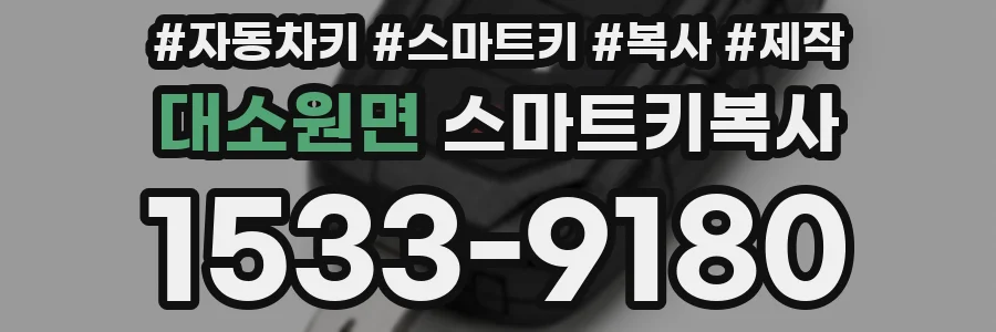 대소원면 스마트키복사
