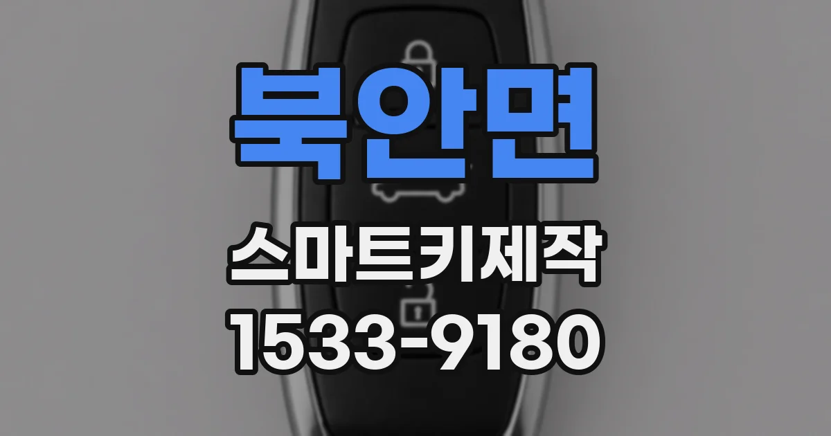 북안면 스마트키제작