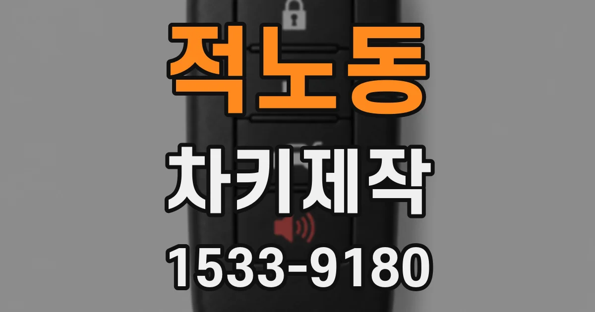 적노동 차키제작