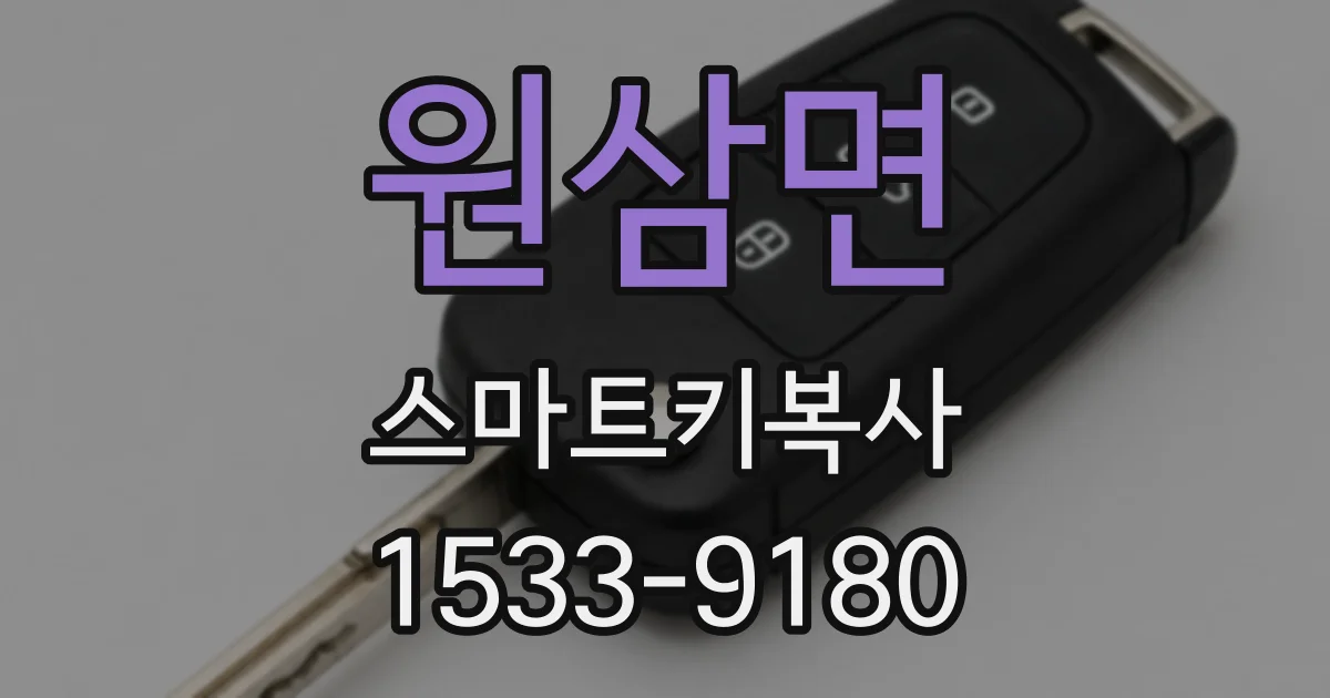 원삼면 스마트키복사