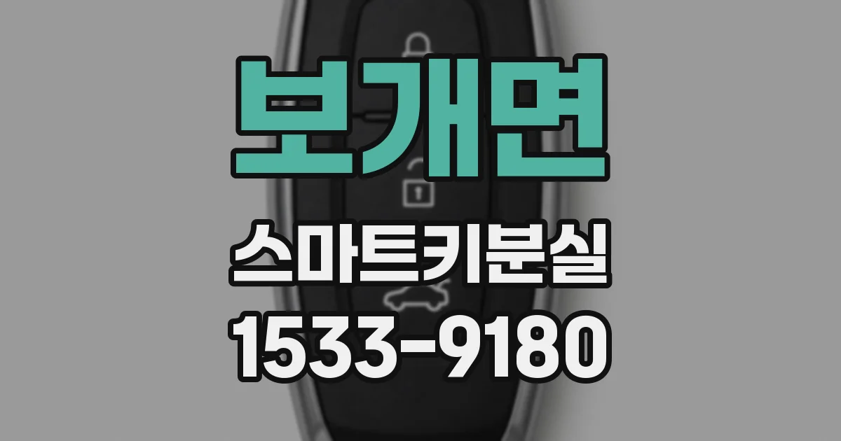 보개면 스마트키분실