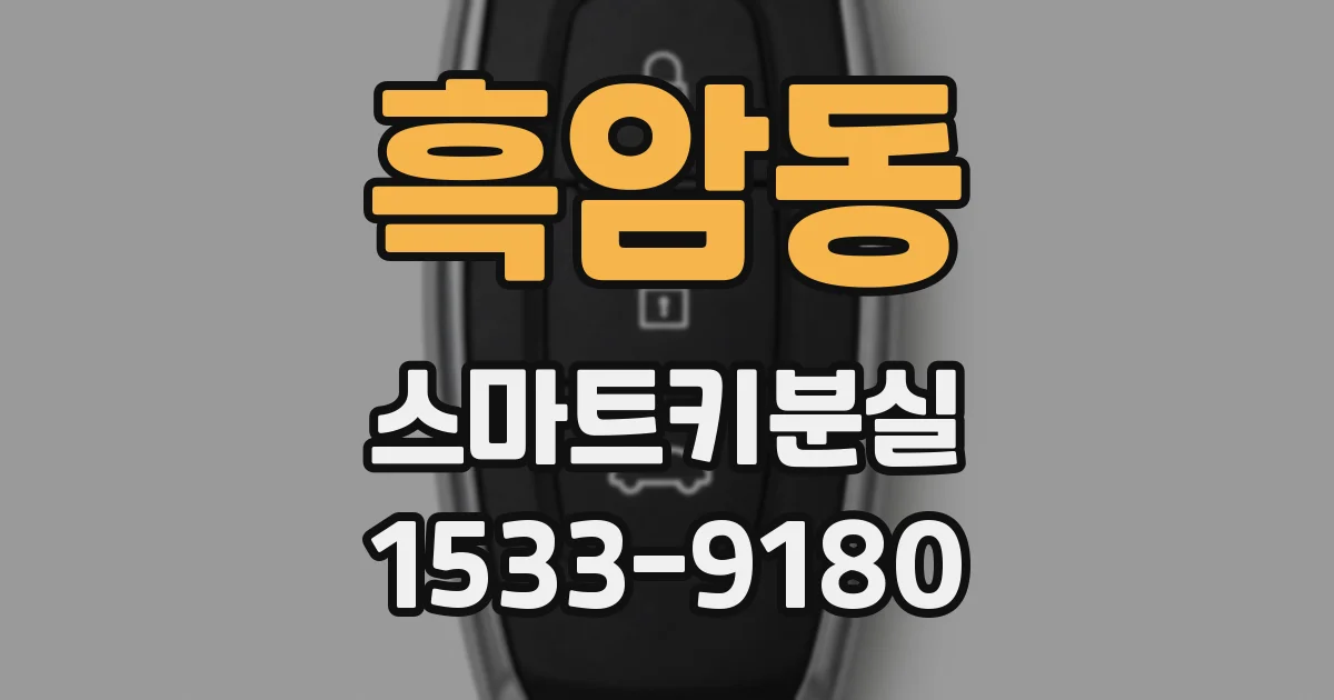흑암동 스마트키분실