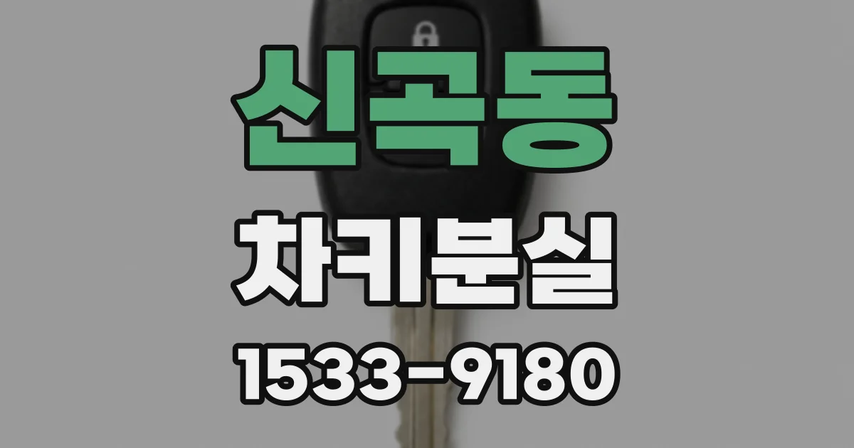 신곡동 차키분실