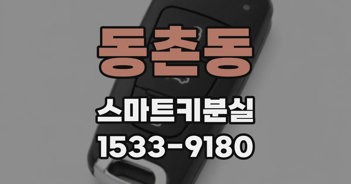동촌동 스마트키분실
