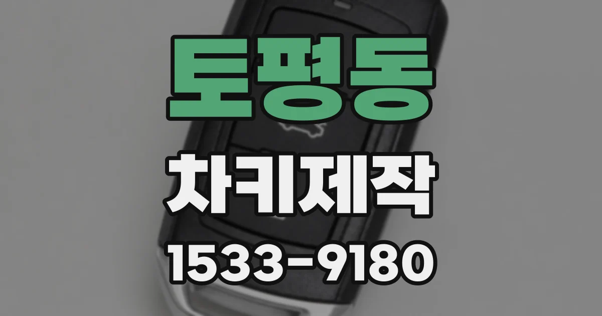 토평동 차키제작