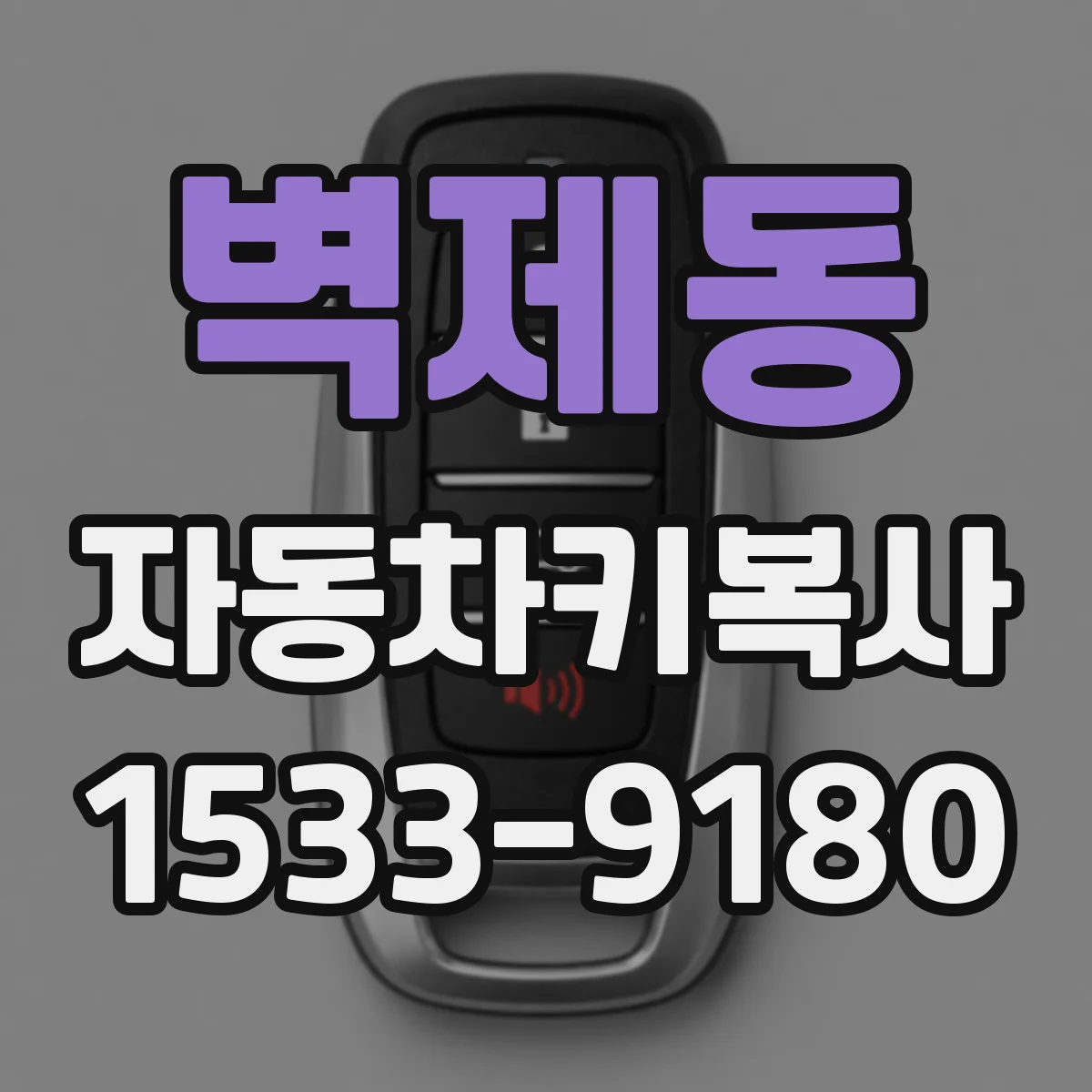 벽제동 자동차키복사