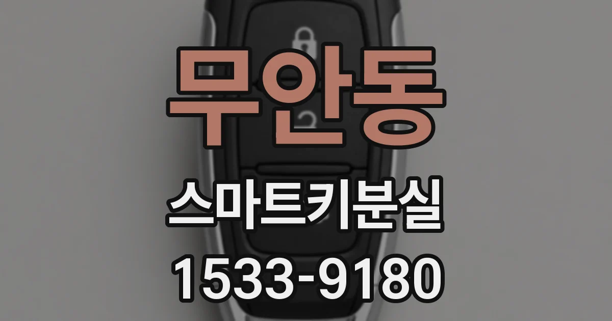 무안동 스마트키분실