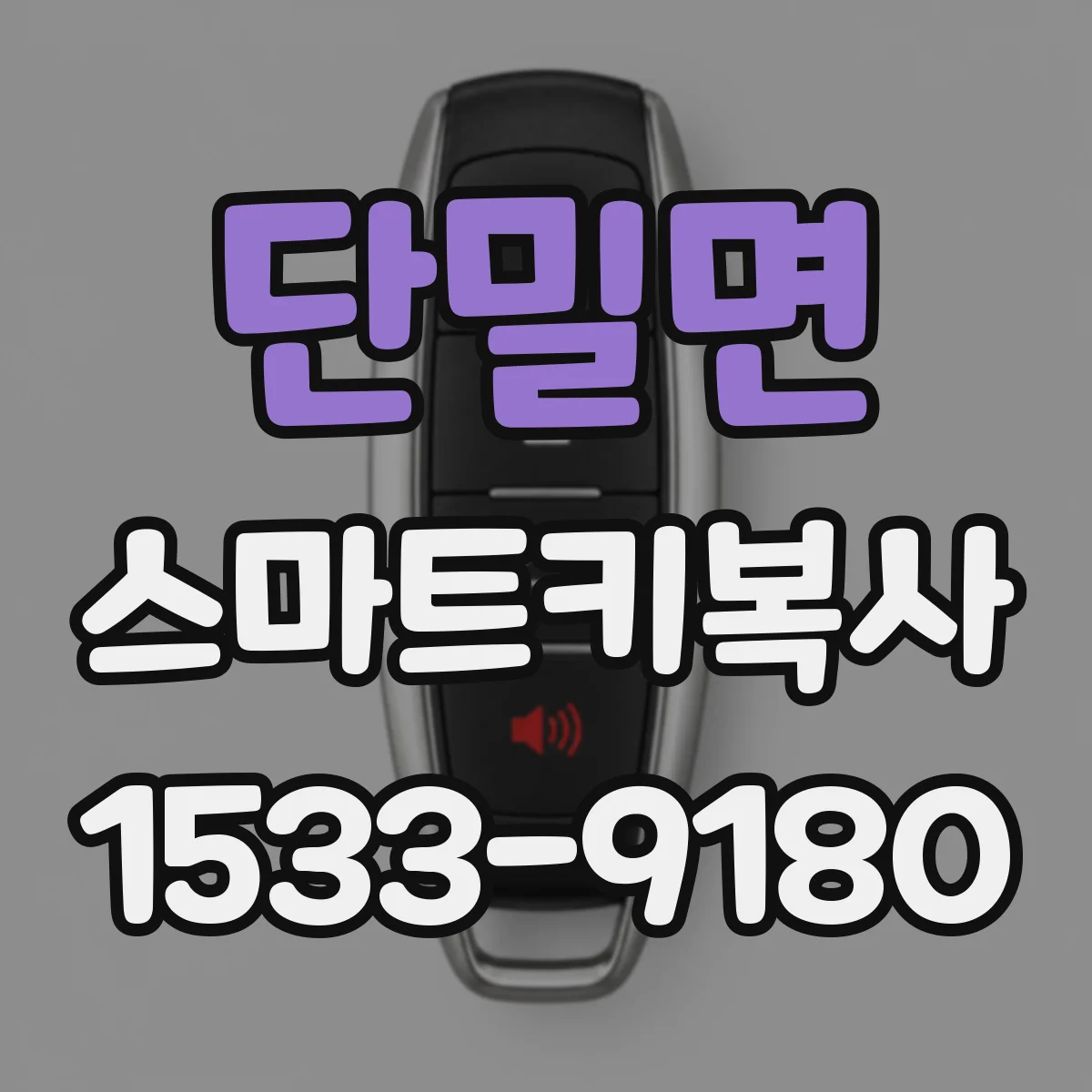 단밀면 스마트키복사