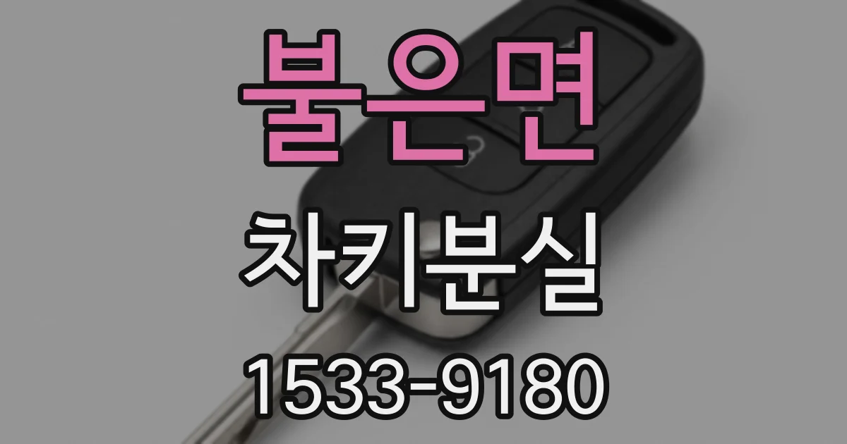 불은면 차키분실