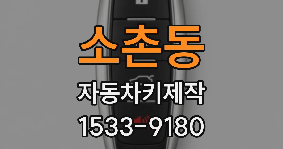 소촌동 자동차키제작