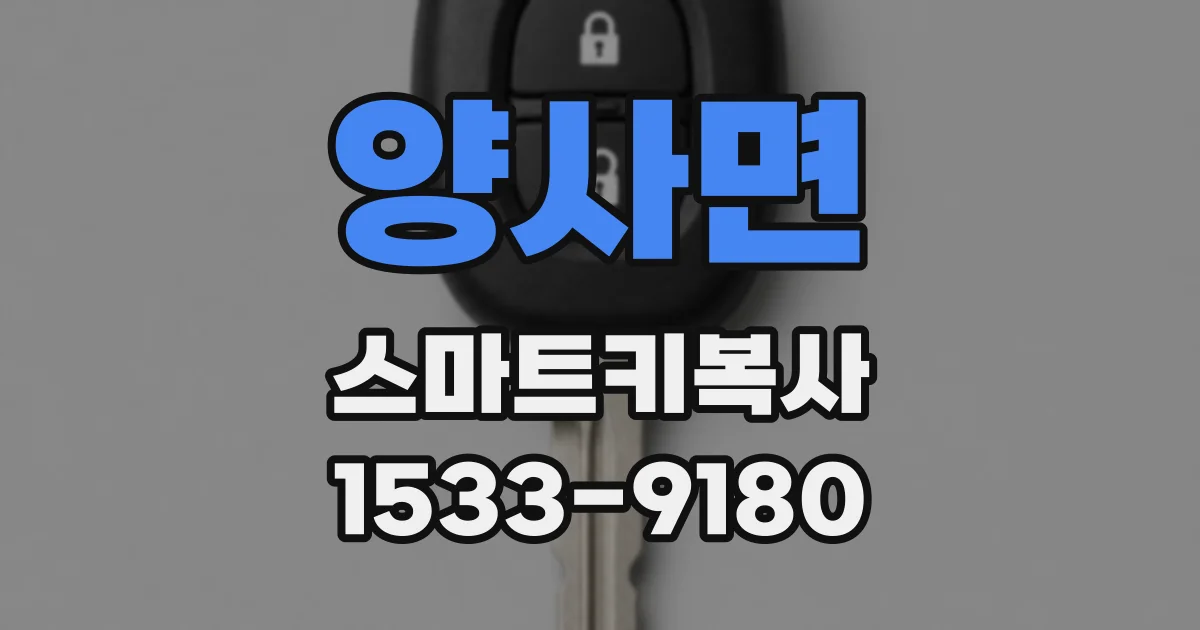 양사면 스마트키복사