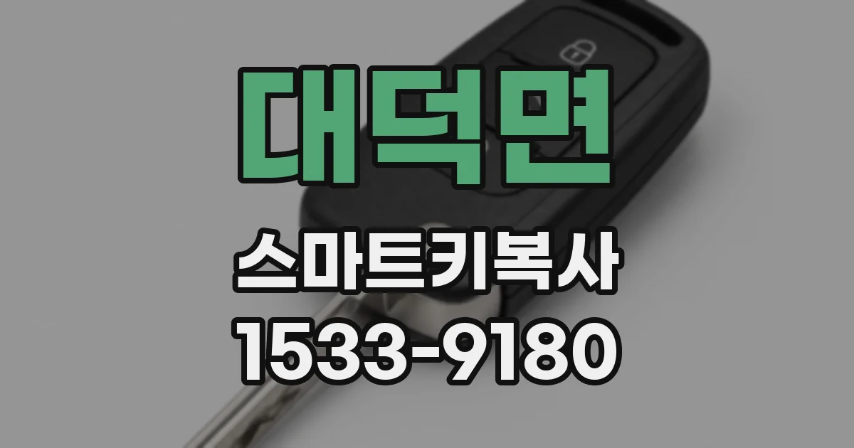 대덕면 스마트키복사