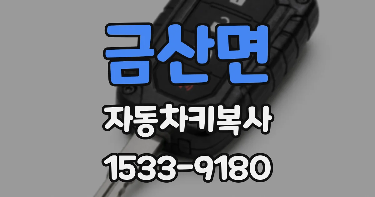 금산면 자동차키복사