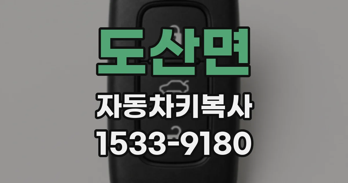 도산면 자동차키복사