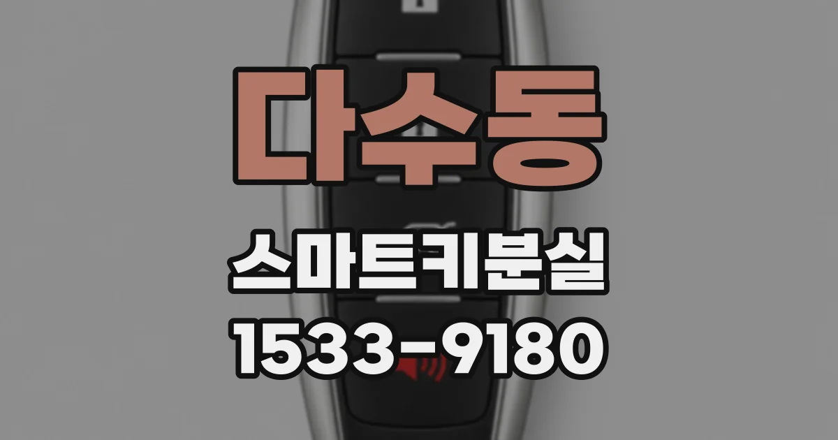 다수동 스마트키분실