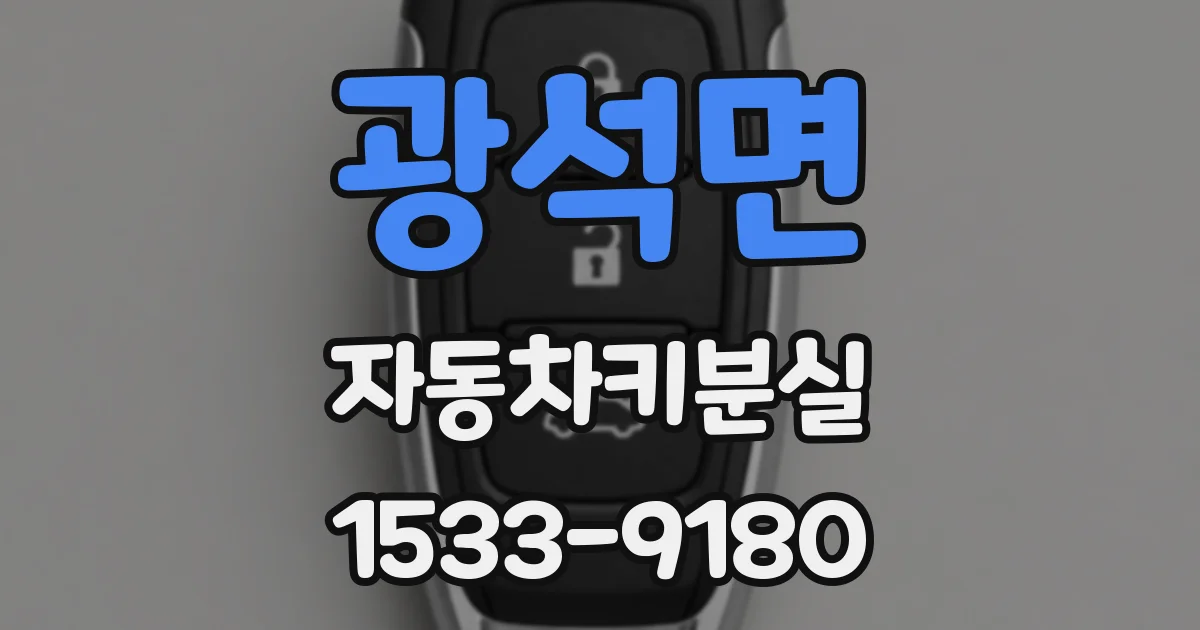 광석면 자동차키분실