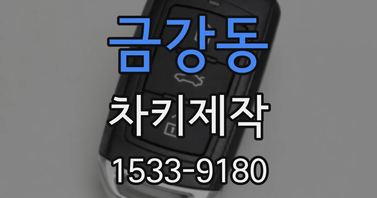 금강동 차키제작
