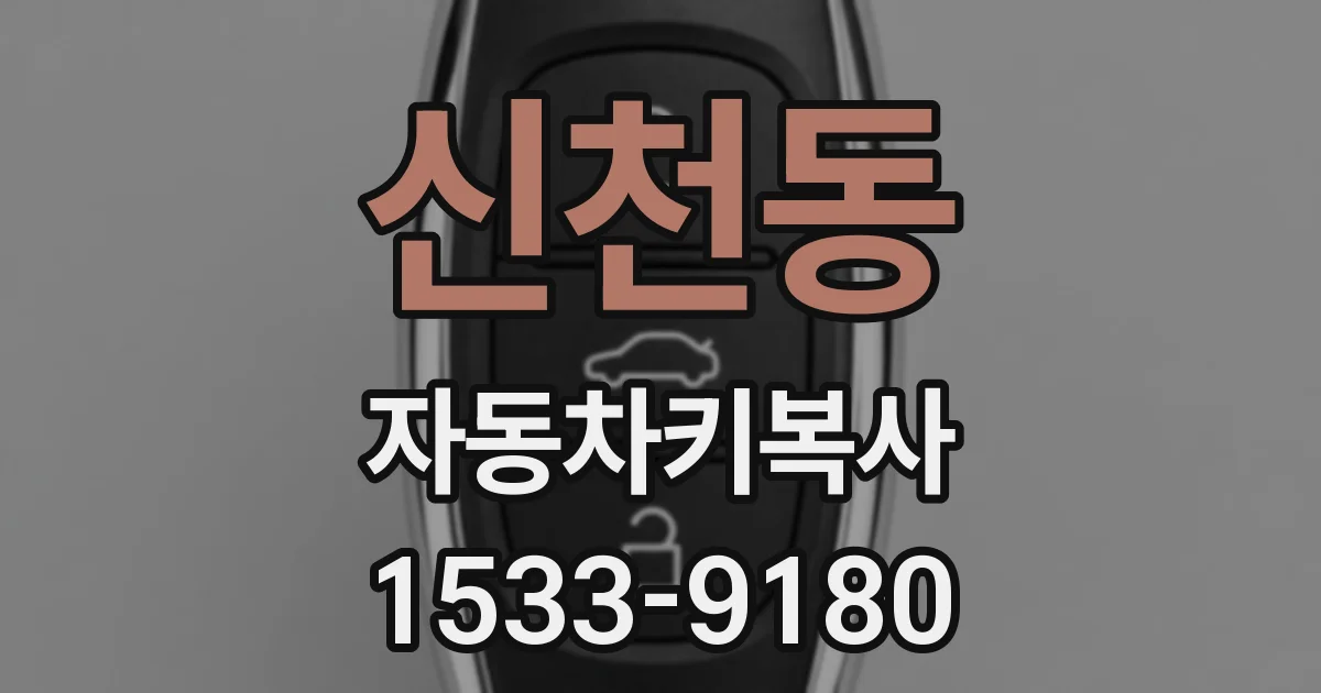 신천동 자동차키복사