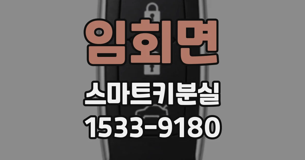 임회면 스마트키분실