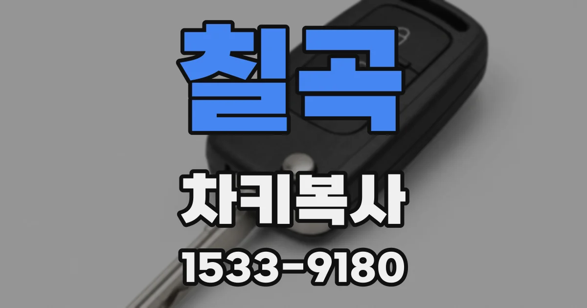 칠곡 차키복사