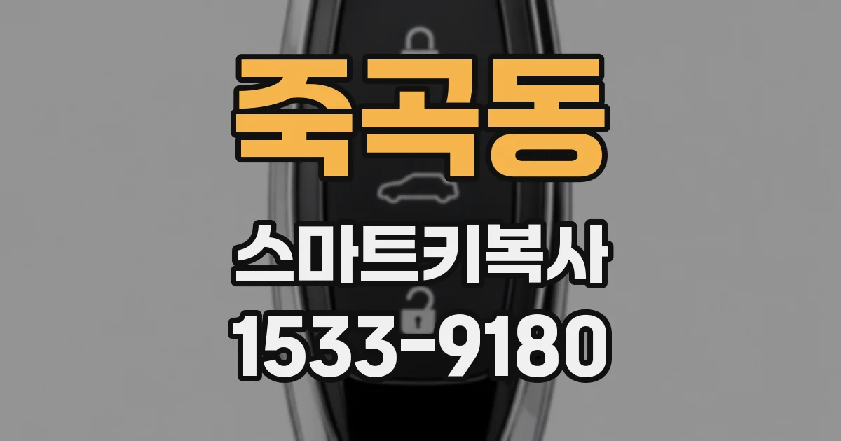 죽곡동 스마트키복사
