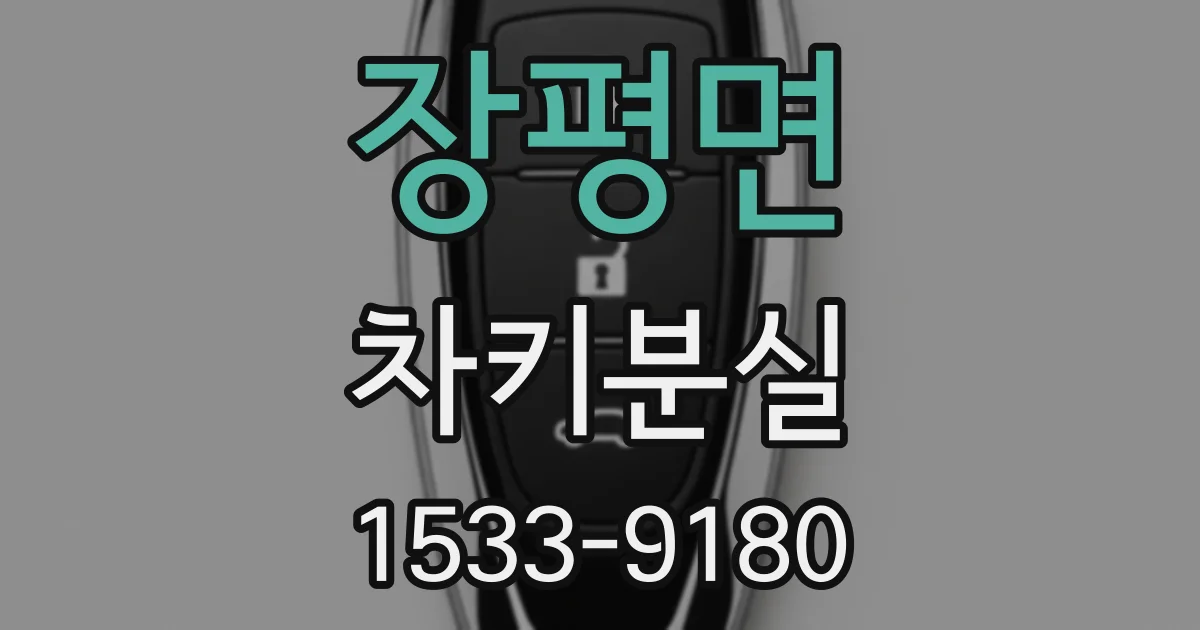 장평면 차키분실