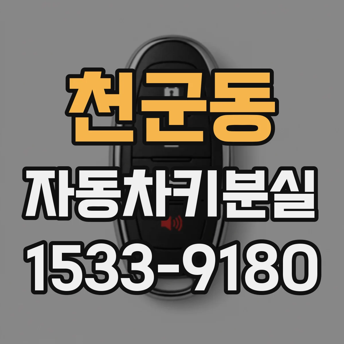 천군동 자동차키분실