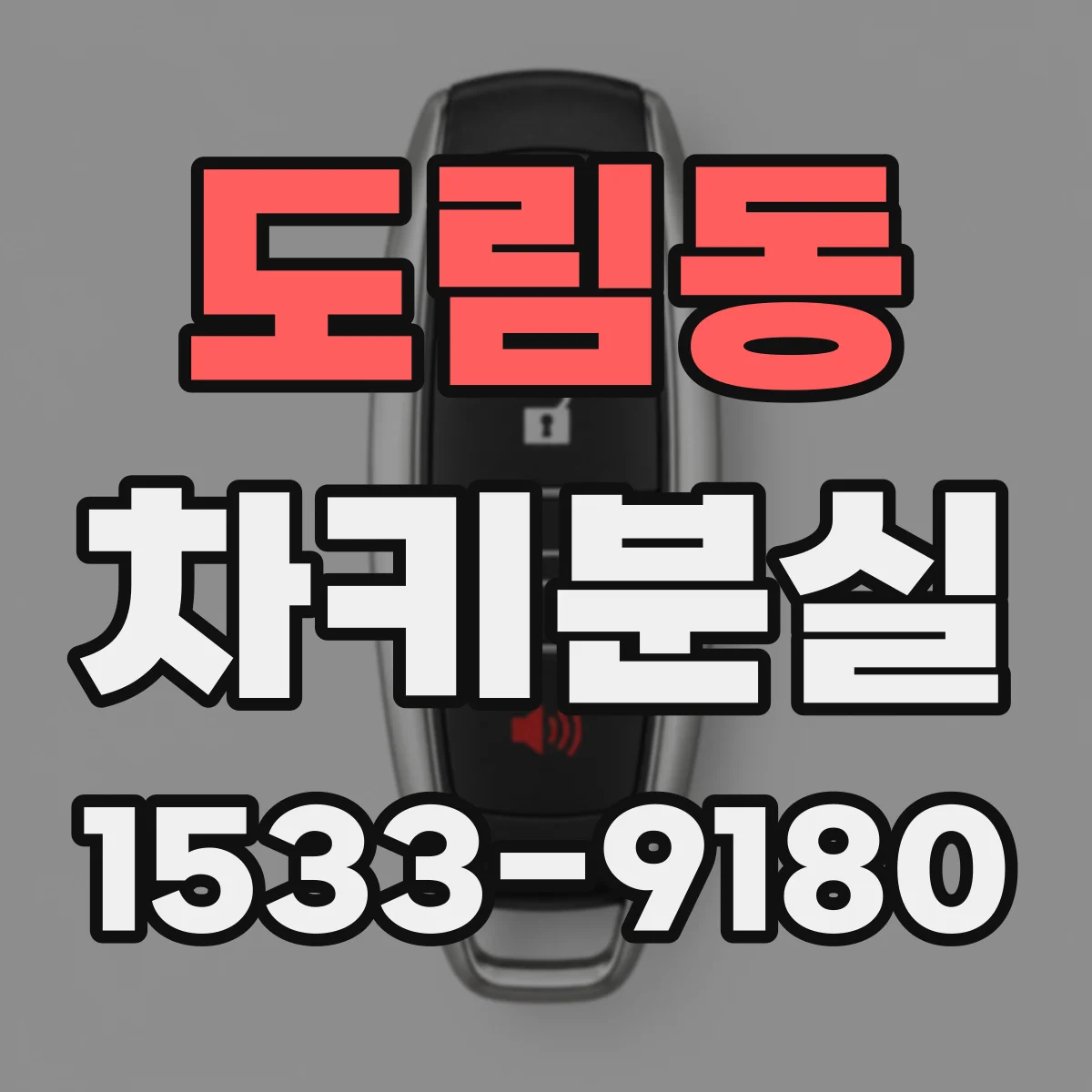 도림동 차키분실