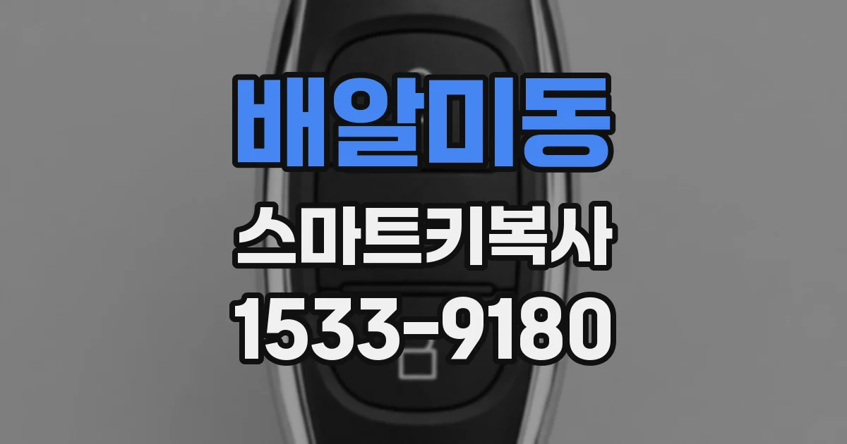 배알미동 스마트키복사