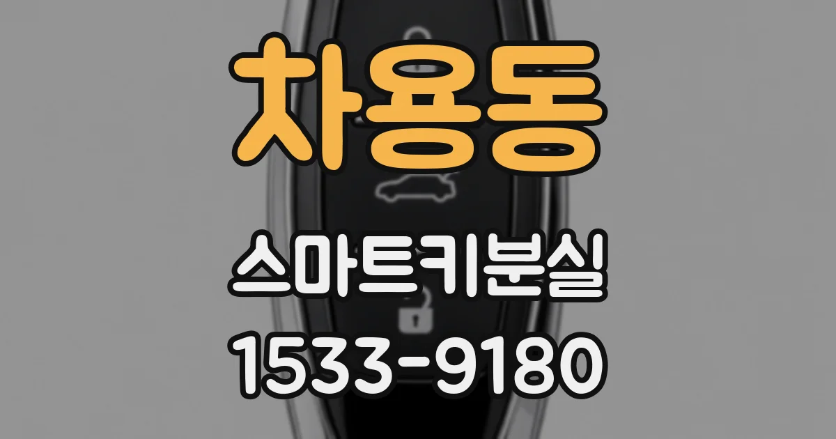 차용동 스마트키분실