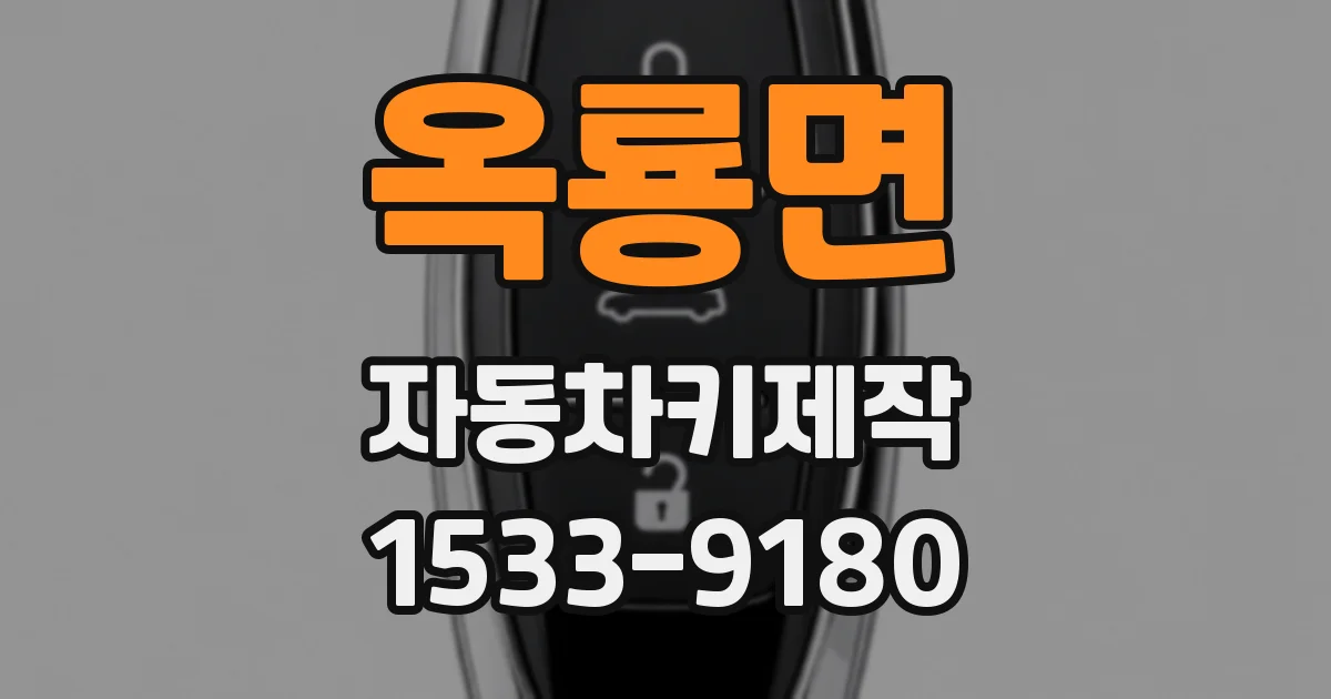 옥룡면 자동차키제작