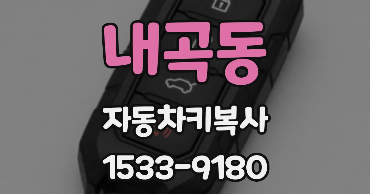 내곡동 자동차키복사