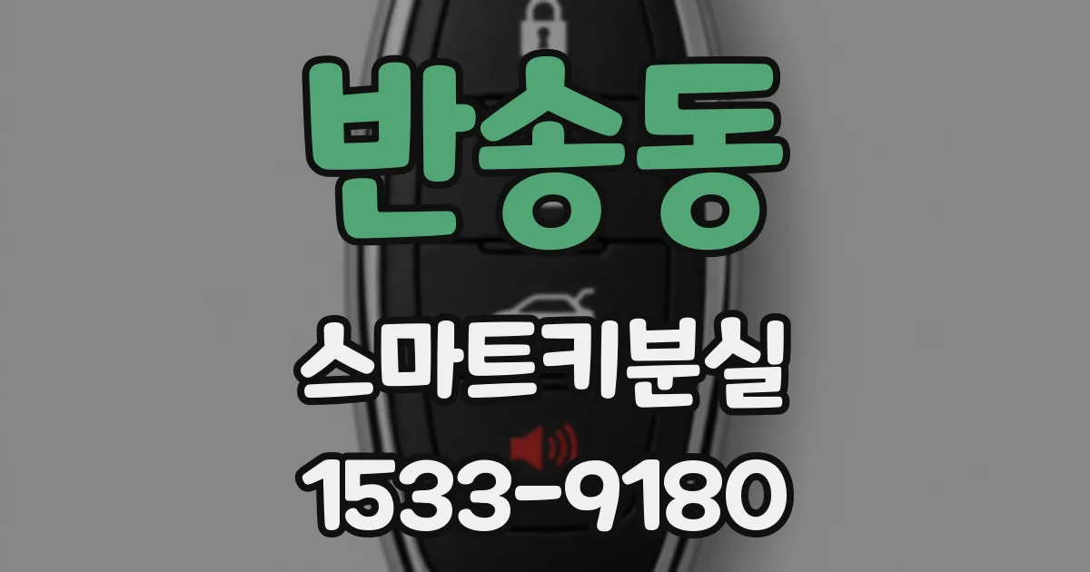 반송동 스마트키분실