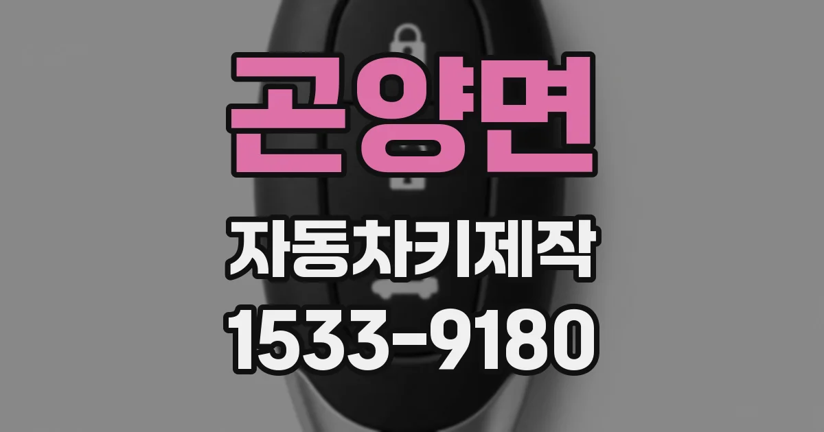 곤양면 자동차키제작