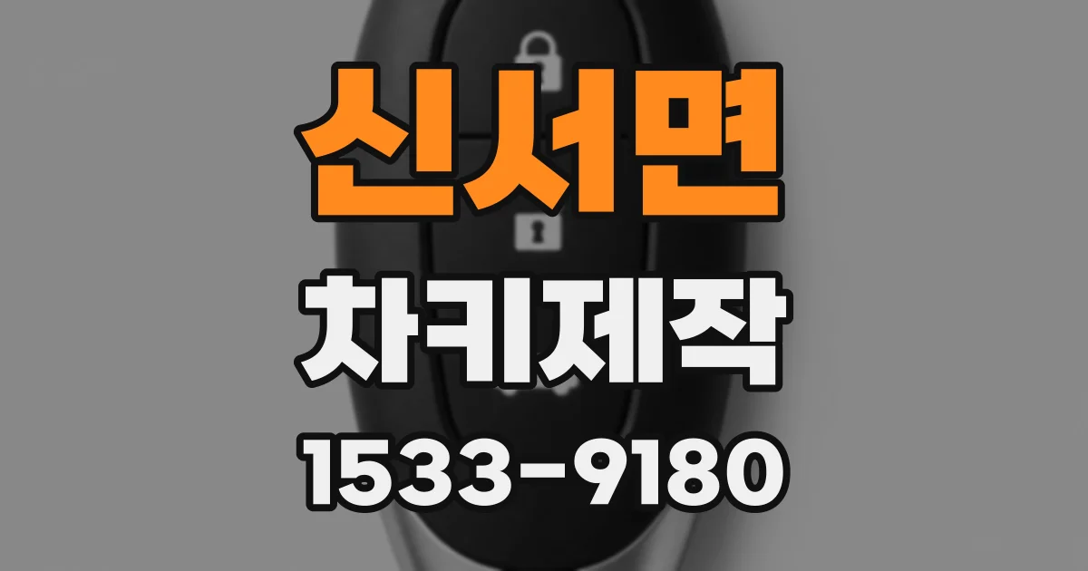 신서면 차키제작